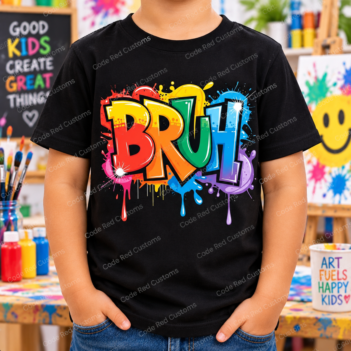 BRUH Graffiti DTF Transfer – 8” x 8”