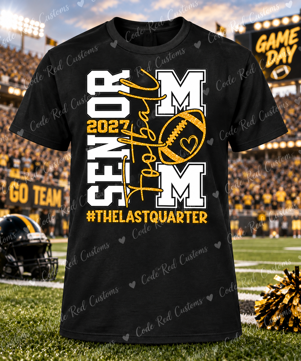 Senior 2027 Custom Sports DTF Transfer – 11” x 11”
